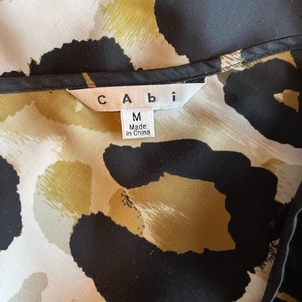CAbi Black and Gold Women's Blouse
